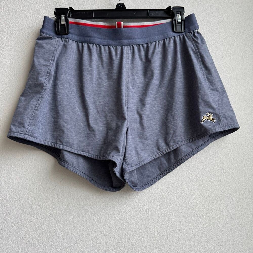 Tracksmith Womens Session Speed Shorts Large Bering Sea Lined 3" Running Gym